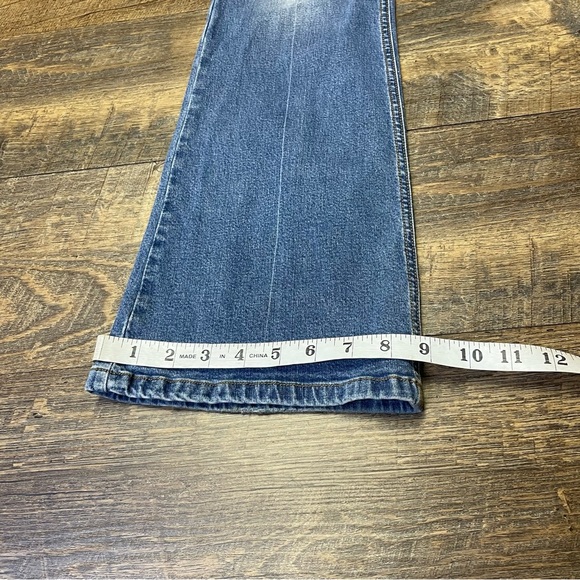 Vintage Y2K Guess USA Flared Jeans Womens 28 Blue Faded Stretch Denim - Picture 6 of 8